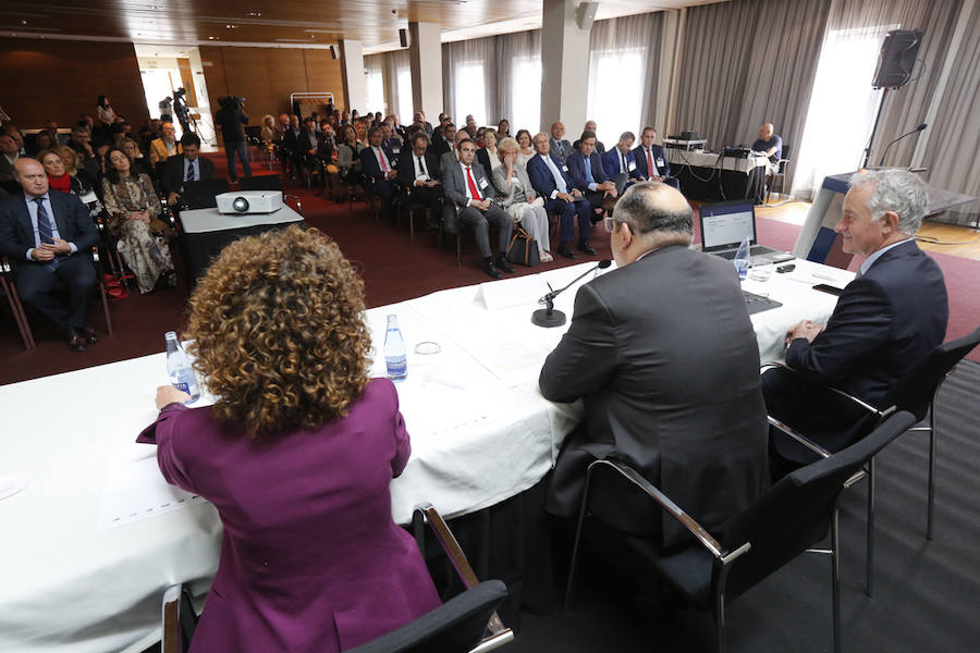 El acto, al que acudió el presidente de la Federación Asturiana de Empresarios (FADE) Belarmino Feito, se celebró en Las Caldas. 