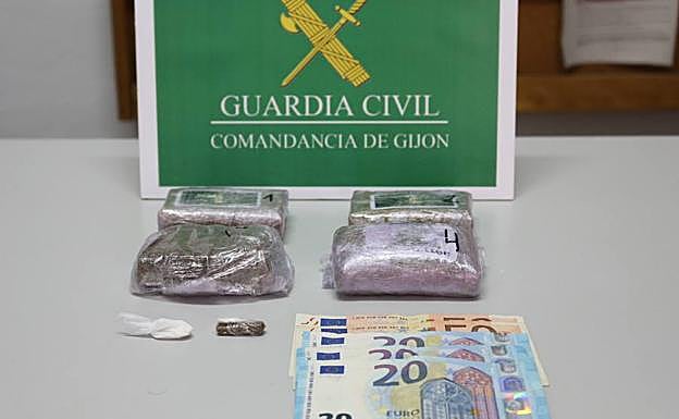 Droga incautada en el operativo.