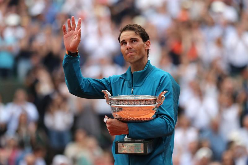 Nadal, con el trofeo de campeón.