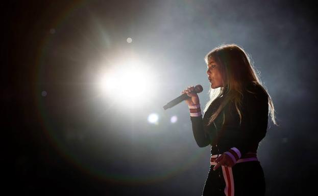 Amaia Montero, durante un concierto. 