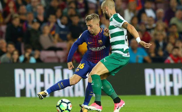 Deulofeu, en un partido de la última temporada. 