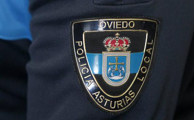 Escudo de la Policía Local de Oviedo. 