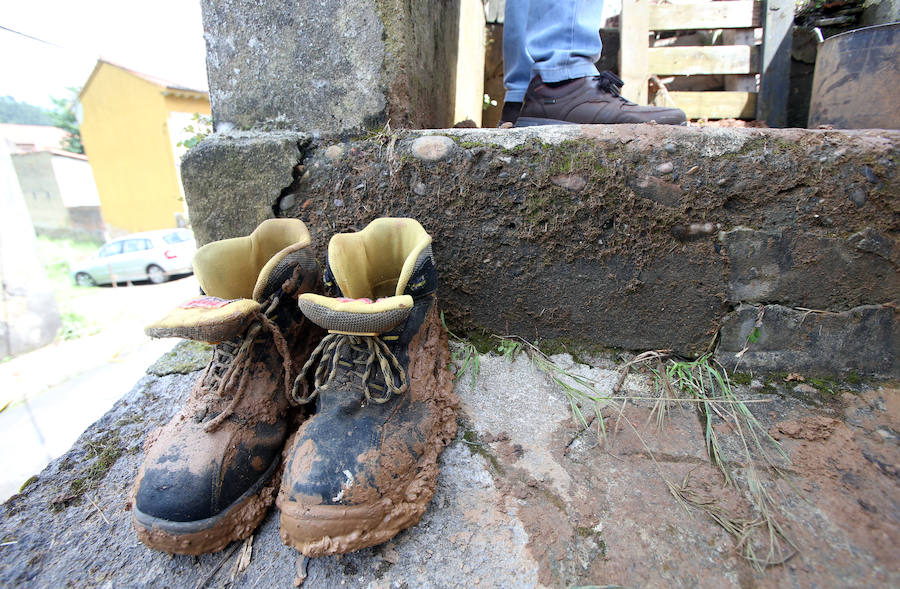 Fotos: Trubia hace balance de daños tras el argayo