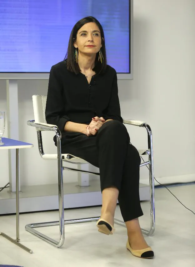 Ana Braña durante la entrevista concedida en la 'Lupa', de Canal 10. 