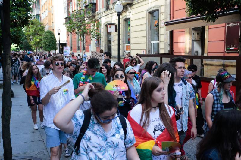 La manifestación del Orgullo, que reunió a cientos de personas, reclamó la urgente tramitación de una ley para proteger a las personas transexuales