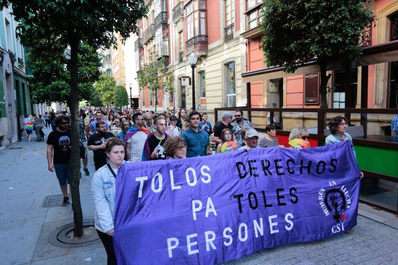 La manifestación del Orgullo, que reunió a cientos de personas, reclamó la urgente tramitación de una ley para proteger a las personas transexuales