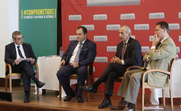 Marcelino Gutiérrez, Carlos Paniceres, Luis Noguera y Félix Baragaño.