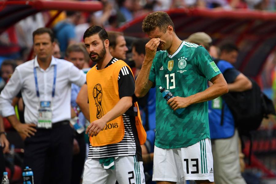 Corea del Sur venció a Alemania por 2-0 y selló el adiós de la campeona en Brasil al Mundial de Rusia.