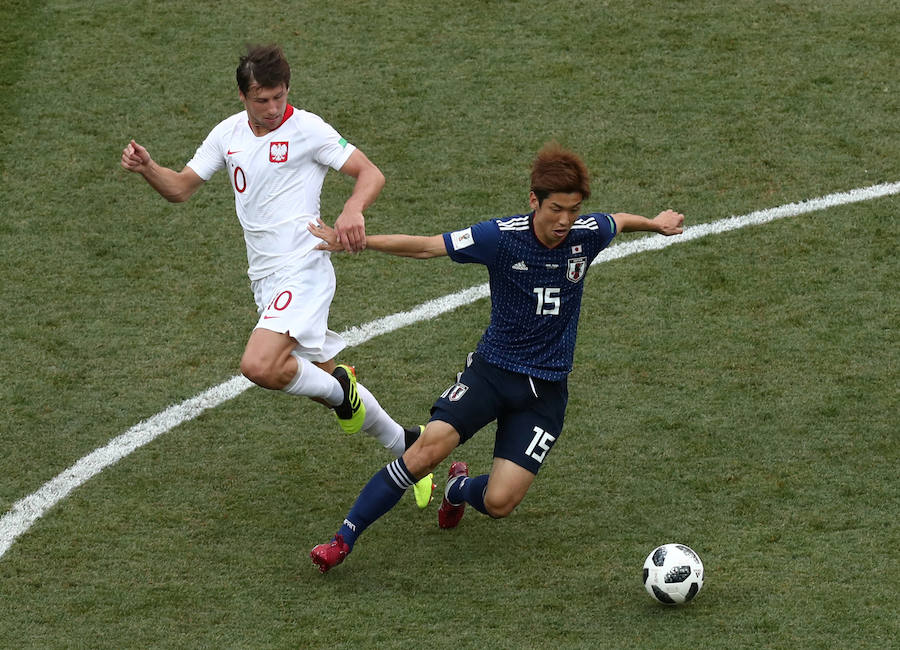 Las mejores imágenes del tercer partido del Grupo H entre Japón y Polonia. 