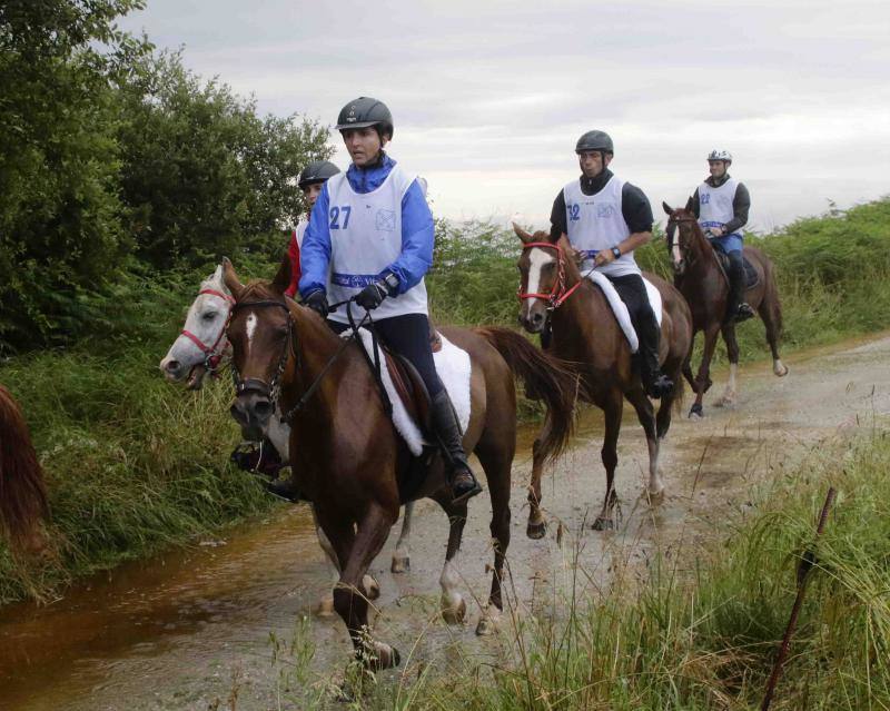 Medio centenar de binomios participaron en esta cita de la localidad ribadedense.