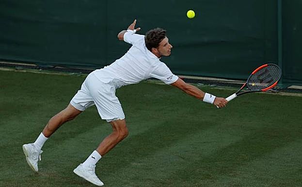 Pablo Carreño, en Wimbledon.