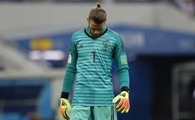 De Gea, cabizbajo.