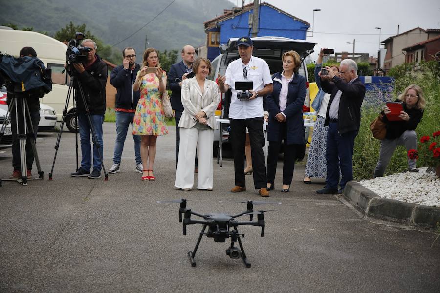 El dron puede lograr una altitud de 120 metros y tiene una autonomía de vuelo de media hora por cada batería