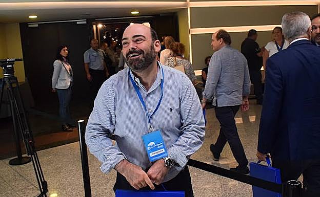 Caunedo, en la sede del 19 congreso del PP.