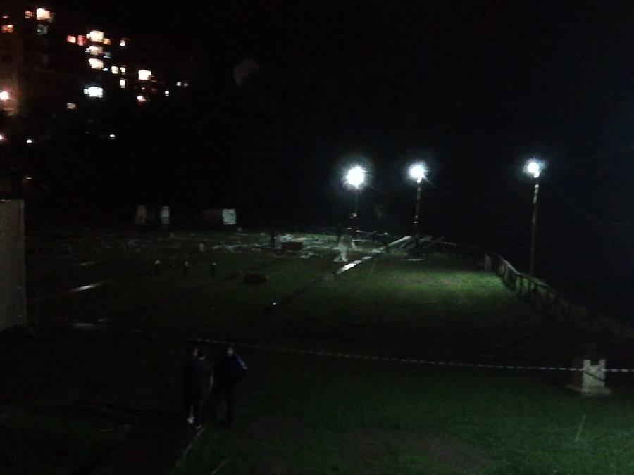 Fotos: Multitud de daños en Cangas del Narcea por una explosión pirotécnica