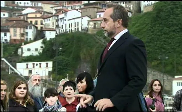 Gonzalo de Castro, durante el rodaje de la serie.