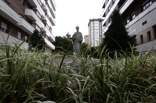 La estatua de Santa Eulalia de Mérida. :: PABLO LORENZANA