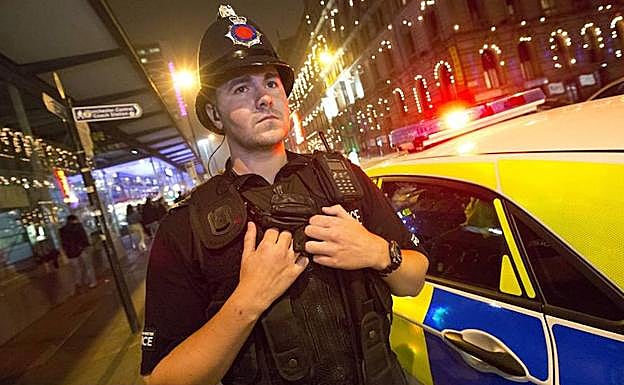 Un agente de la Policía Municipal de Manchester.