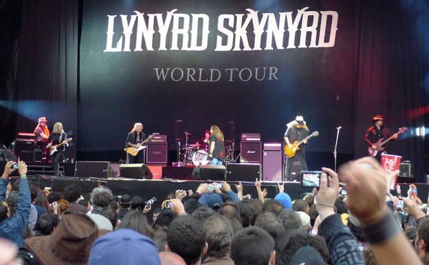 Actuación de Lynyrd Skynyrd en España. 