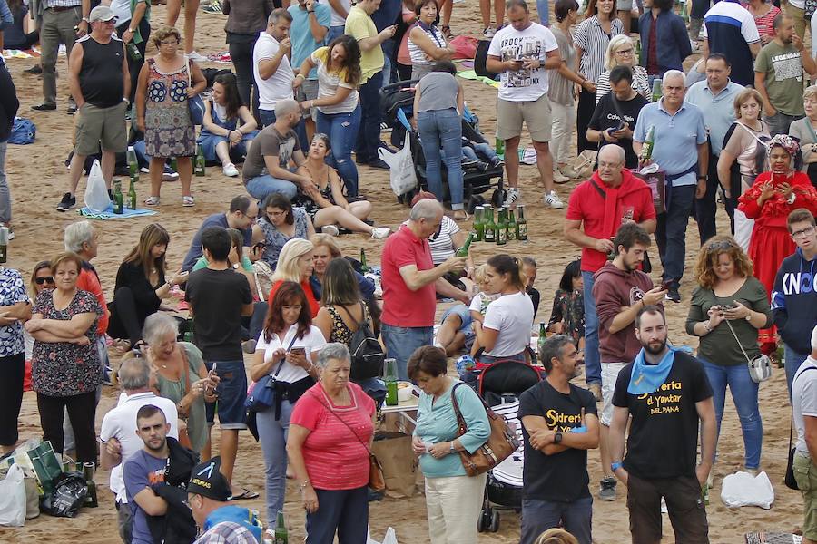 9.580 escanciadores consiguieron que la ciudad supere la marca del año pasado en la tradicional cita en Poniente