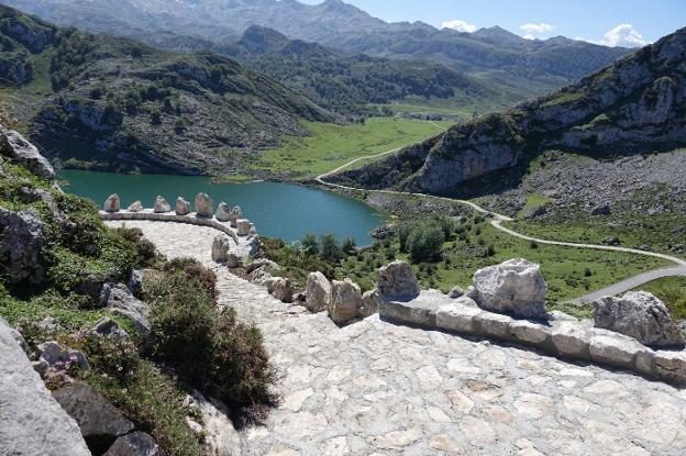 El espectacular paisaje que se verá desde el mirador de la Princesa de Asturias. 