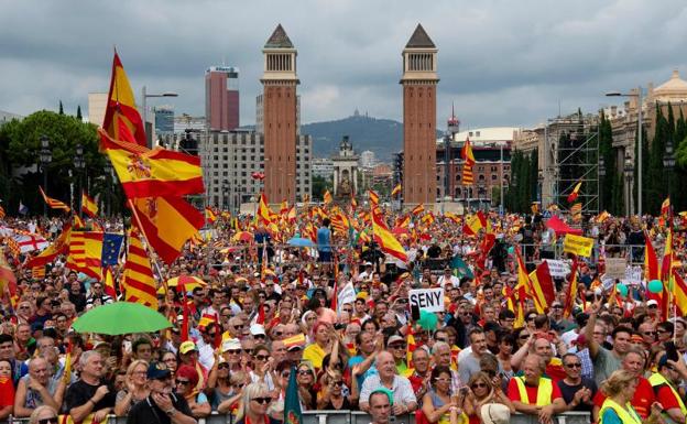 Protesta en Barcelona.