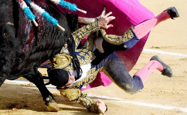 Padilla sufre una fea cogida en Valladolid