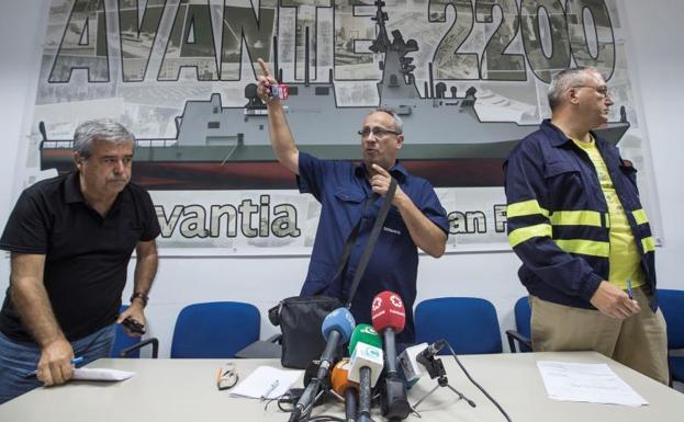 El presidente del comité de empresa del astillero de Navantia San Fernando, Jesús Peralta.