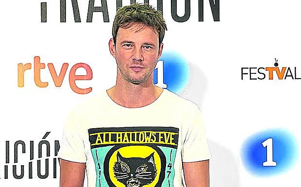 Eloy Azorín (Madrid, 41 años) en la presentación de la serie 'Traición'.