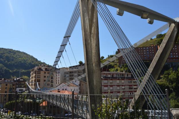 El puente colgante de Cangas del Narcea. 