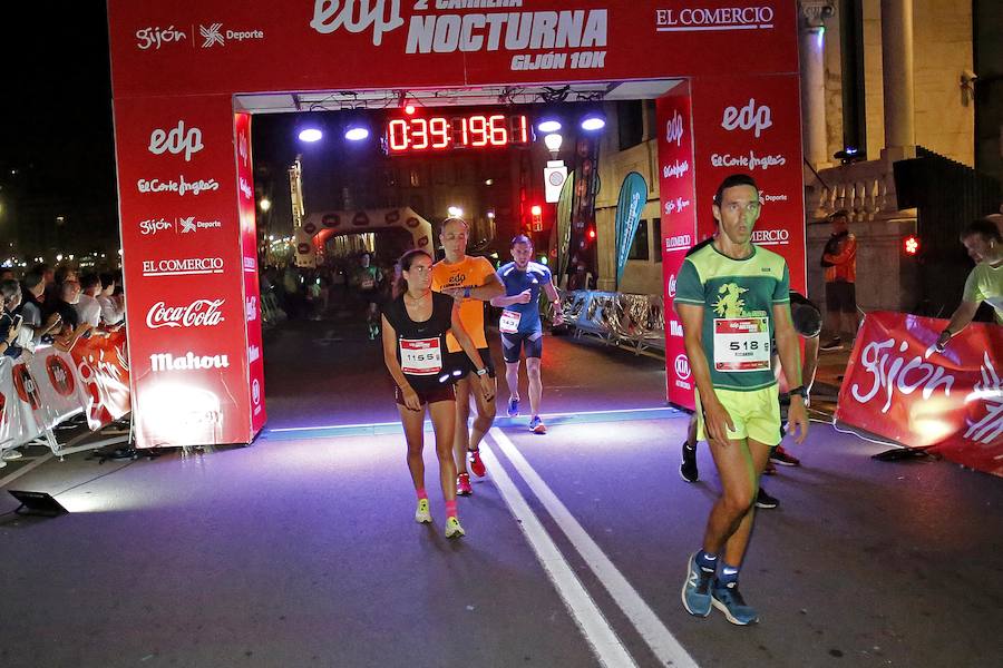  Carrera Nocturna Gijón 10K  Moha Bakkali y Esther Álvarez se impusieron en la prueba. 