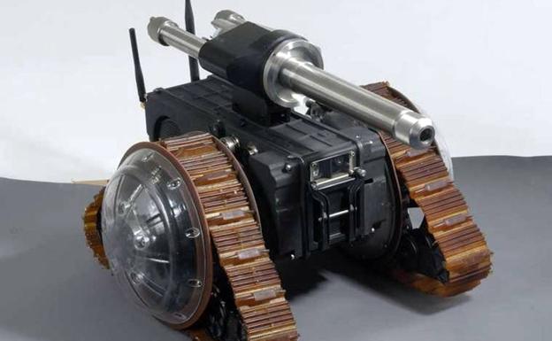 Robot portátil Viper diseñado en Isarel y capaz de disparar y lanzar granadas.