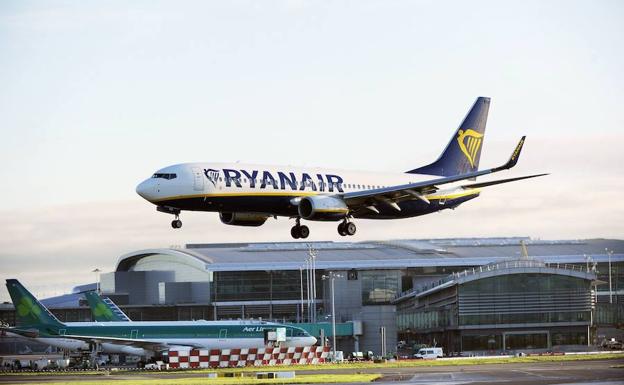 Avión de la compañía aérea Ryanair.