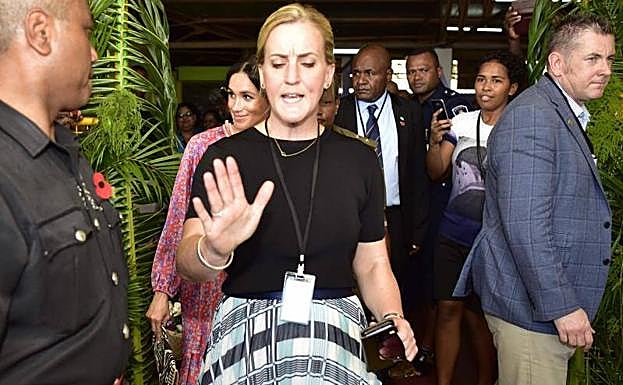 Imagen de la guardaespaldas de Meghan Markle.