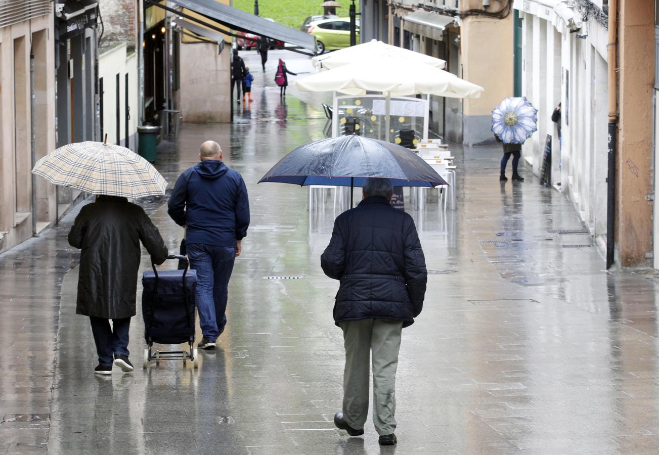 Oviedo ha sido uno de los cincos municipios que más lluvia ha acumulado en Asturias