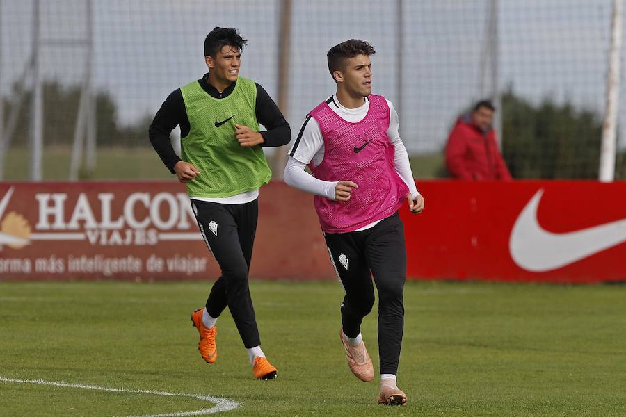 Fotos: Entrenamiento del Sporting en Mareo (30-10)