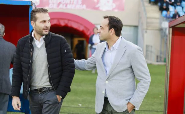 Rubén Baraja, en el Estadio de los Juegos Mediterráneos. 