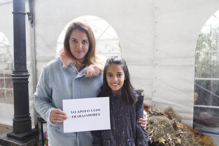 María Pérez. Raíces. «Estamos todos con los trabajadores, nadie queire el cierre de Alcoa por todo lo que significa».