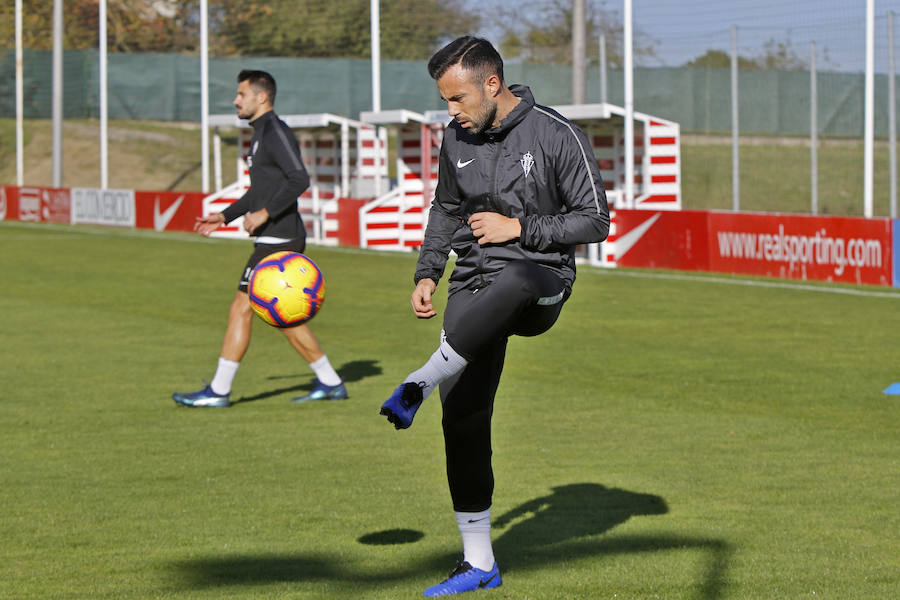 Los rojiblancos preparan su próximo encuentro ante el Málaga