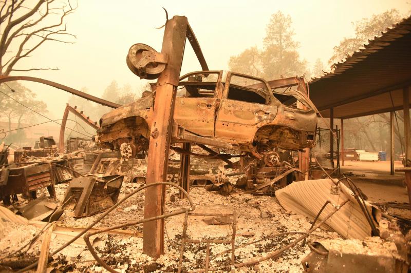 El condado de Buttle es hasta ahora el más afectado, con Camp Fire arrasando con 280 kilómetros cuadrados. Al menos cinco personas han perdido la vida al verse atrapadas por las llamas