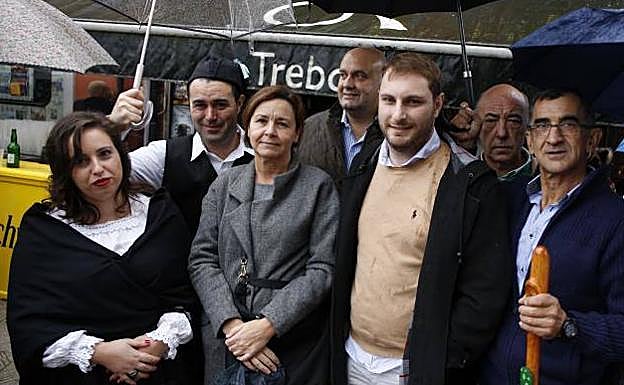 Carmen Moriyón defendió el futuro del carbón en la fiesta de San Martín en Moreda.