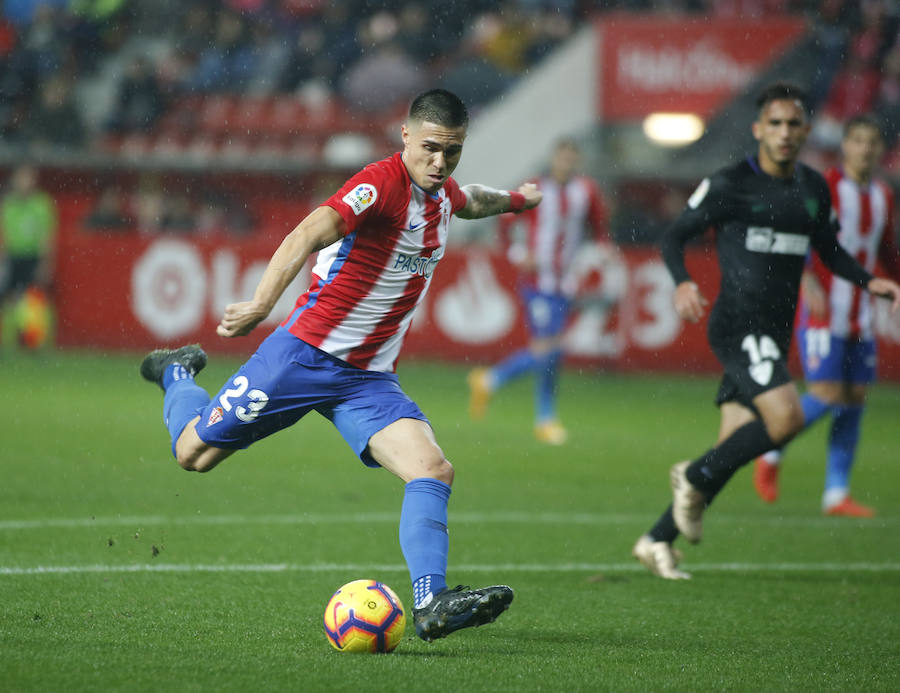 Fotos: Sporting 2-2 Málaga, en imágenes