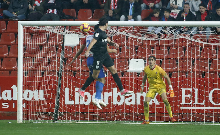 Fotos: Sporting 2-2 Málaga, en imágenes