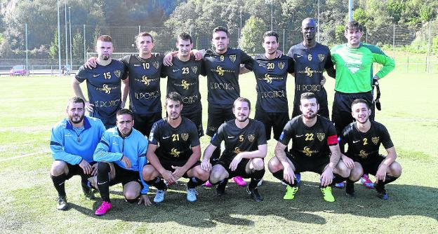 Una alineación del Racing de Pravia de esta temporada. 