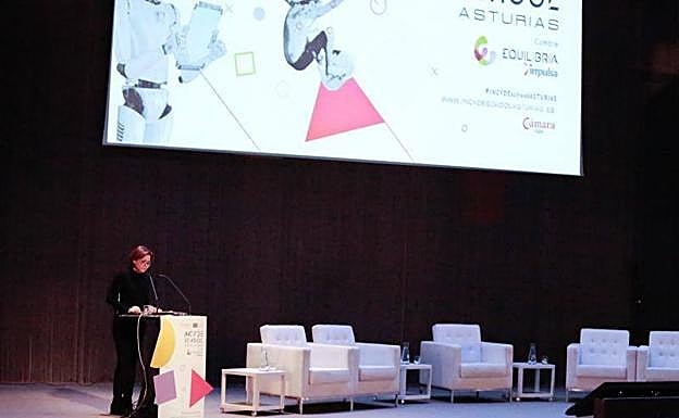 Carmen Moriyón, durante la Cumbre Equilibria.