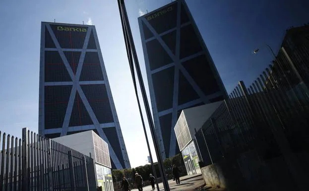 Vista de la sede central de Bankia. 