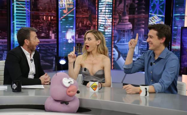 Marta Hazas y Javier Veiga visitan 'El Hormiguero'. 