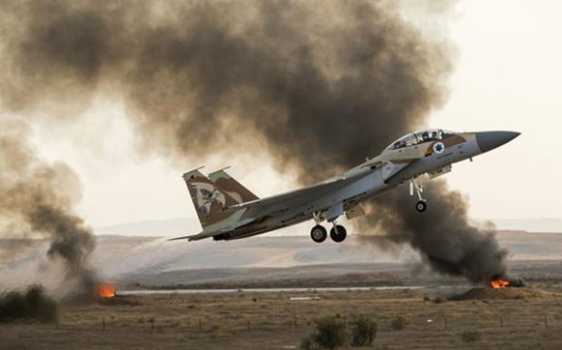 Un avión de la fuerza israelí. 