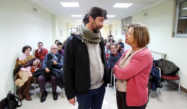 Rafa Mayoral y Ana Taboada, en Ventanielles. 