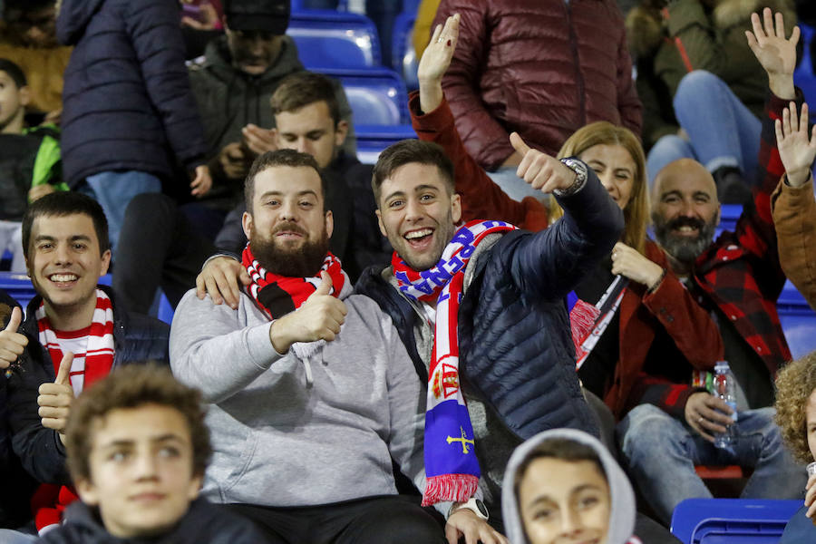 La afición rojiblanca llenó de alegría el campo del Eibar durante el encuentro de Copa del Rey